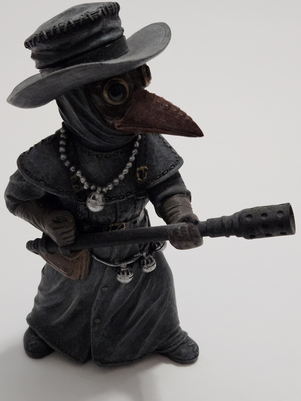 Epidemia Exterminatus Plague Doctor Steampunk Resin Sculpture Handpainted